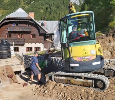 Zasipanje vgrajene opreme