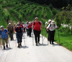 še malo klanca pa bomo na cilju