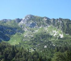 z Orožnove se odpre pogled na S stran Črne prsti