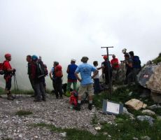 ena skupina gre še na Monte Chiadenis