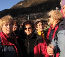 po zaključku smo se naključno srečali z našimi planinci iz Ljubljane