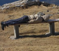 najmlajši si je privoščil počitek po kosilu