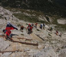 še zadnji vzpon pred prevalom Globoko