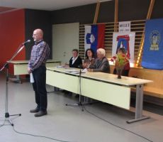 stari in novi predsednik PD PŠT Ljubljana Stanislav Tomšič