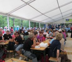 in druženje pod šotorom...