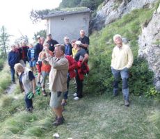 in občudovali zamegljeni Prisojnik...