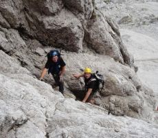 Ingrid je peljala najbolj zagrete va Malo Mojstrovko...