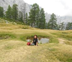 tudi počitek ob jezercu se je prilegel...