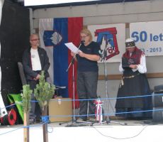 Zora Sušnik, predsednica Društva prijateljev Poti KV NOV Slovenije