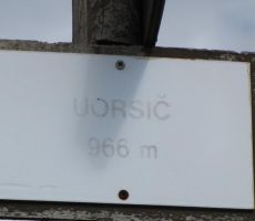 in že smo bili na vrhu Uoršiča...