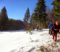 spremljal jih je močan veter...