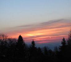 in prebujanje sonca na vzhodu...