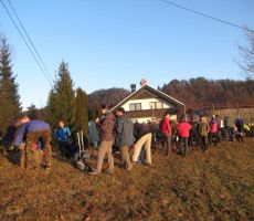 na jutranjem socu smo si privošlili počitek in malico...