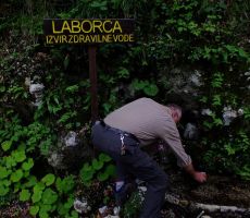 na povratku pa smo se odžejali še z zdravilno vodo Laborco...