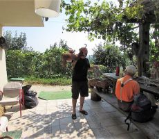 Prijazen domačin nas povabi na svoj vrt