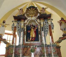 Oltar v cerkvici Sv. Jakoba